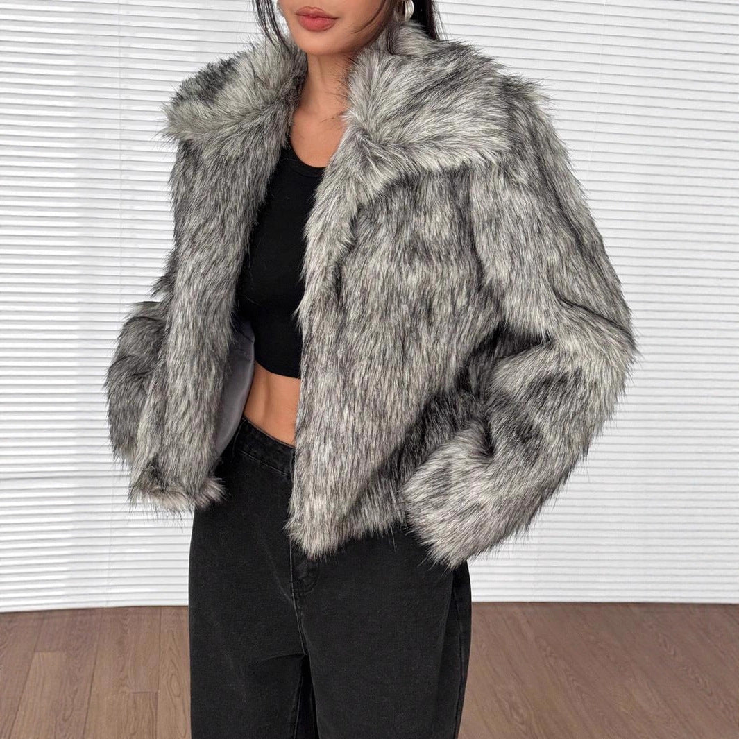 Damen Kunstpelzjacke Drune