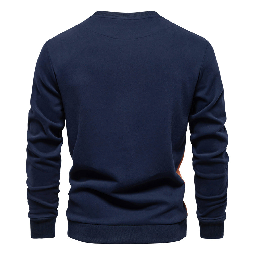 Herren Freizeit-Sweatshirt mit modernem Farbblockdesign Drune
