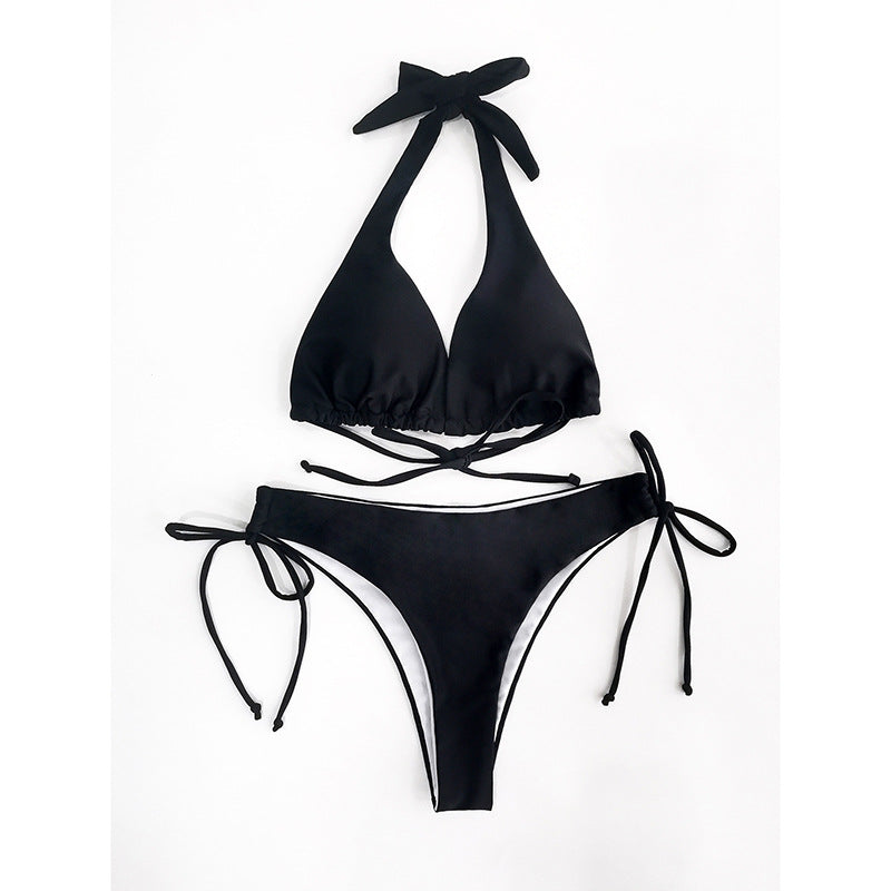 Damen Triangel-Bikini mit hohem Komfort und verspielten Bindebändern Drune