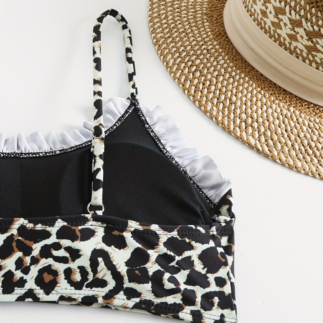 Damen Bunte Bikini Oberteil und Unterteil Drune