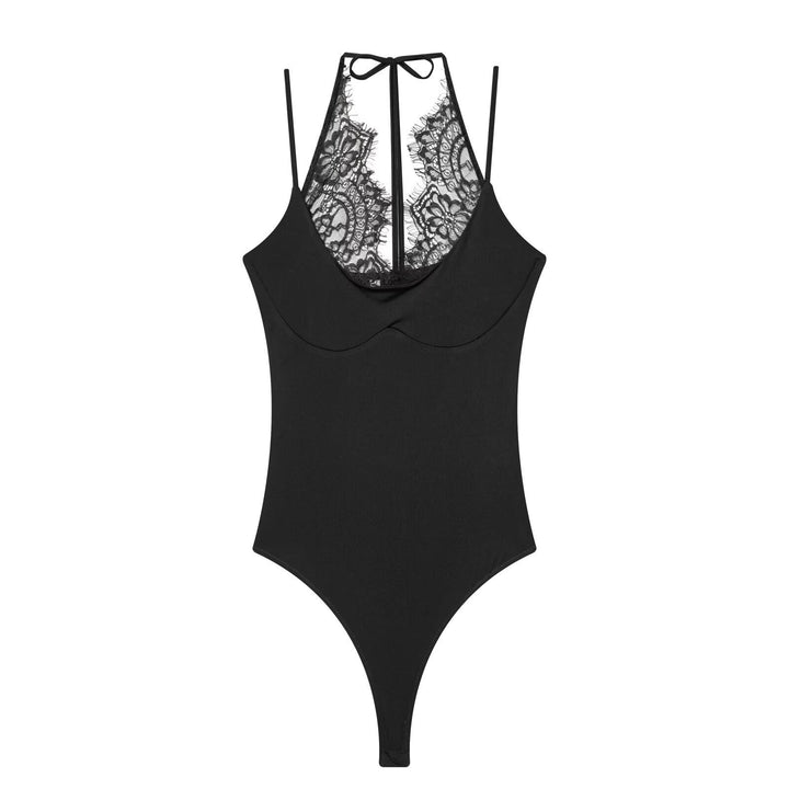 Damen Body mit zartem Spitzeneinsatz und verstellbaren Trägern Drune