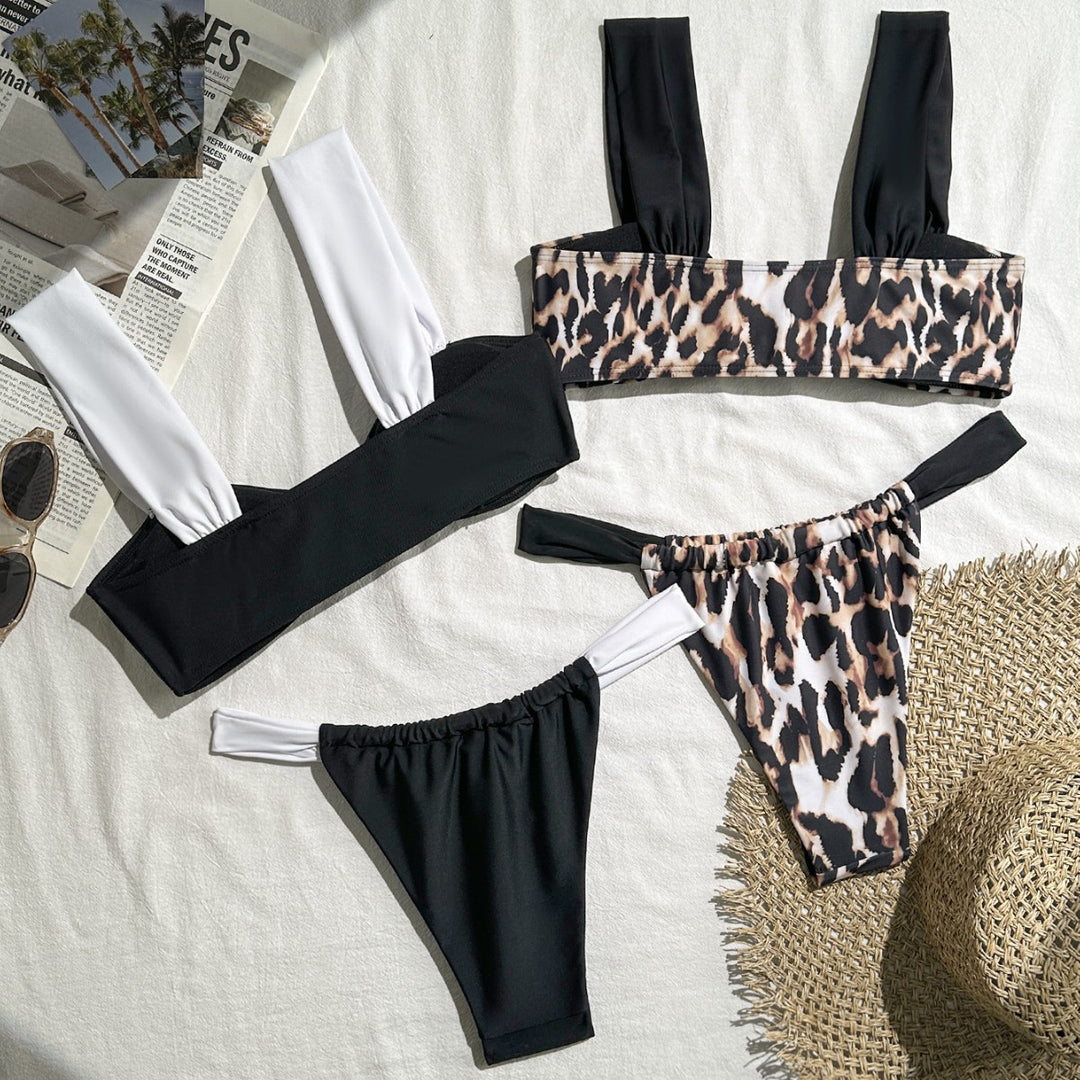 Damen Bikini-Set mit romantischem Schleifen-Design und raffinierten Trägern Drune