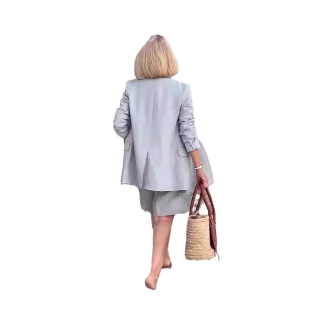 Damen Elegantes und modernes Blazer-Shorts-Set Drune