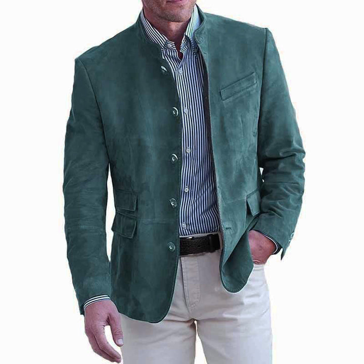 Herren elegante Wildlederjacke Drune