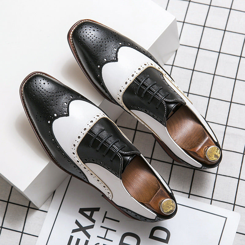 Damen elegante Brogues aus hochwertigen Leder mit klassischem Design Drune