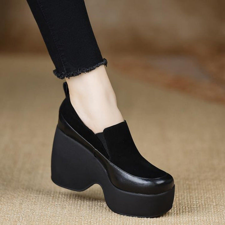 Damen Komfortable Plateau Stiefeletten mit modischem Design Drune