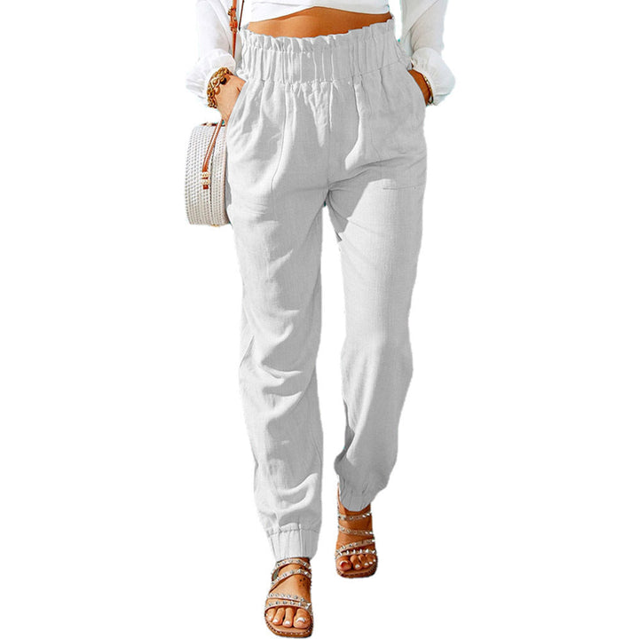 Damen Bequeme und elegante Sommerhose mit elastischem Bund und praktischen Taschen Drune