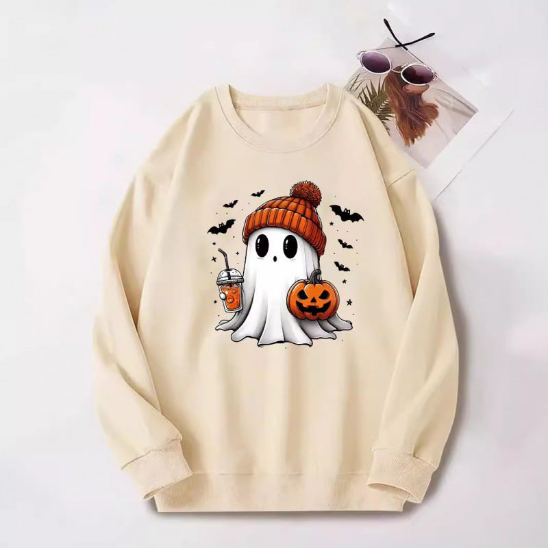 Damen Sweatshirt mit Halloween-Motiv Drune