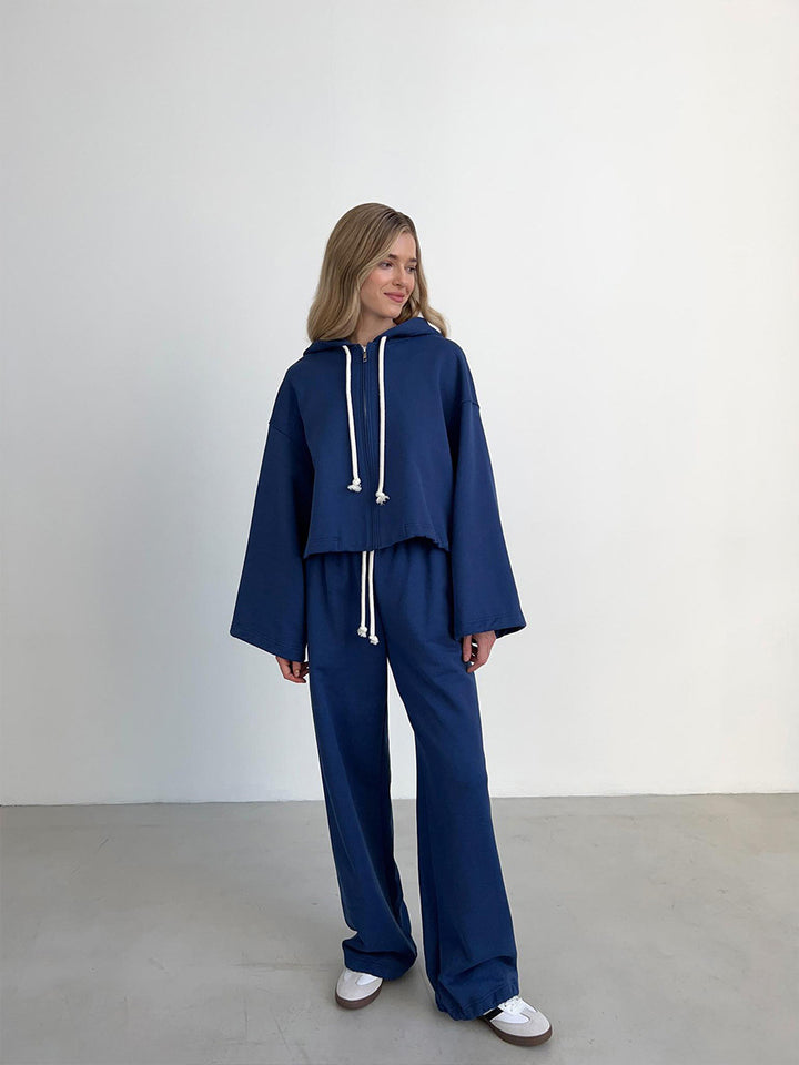 Damen gemütliches Oversized Sweat-Set Drune