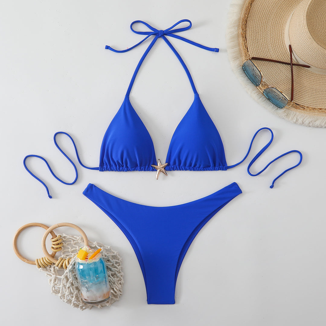 Damen Triangel-Bikini mit modischem Stern-Detail Drune