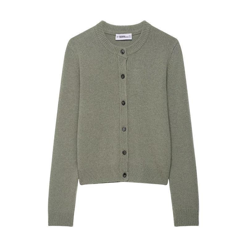 Damen Strickjacke mit durchgehender Knopfleiste und feiner Textur Drune
