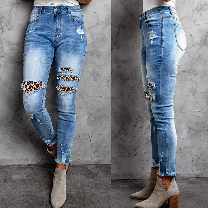 Damen Skinny Jeans mit aufregenden Destroyed-Details Drune