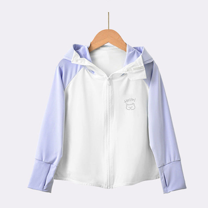 Mädchen funktionale UV-Schutzjacke mit Kapuze Drune