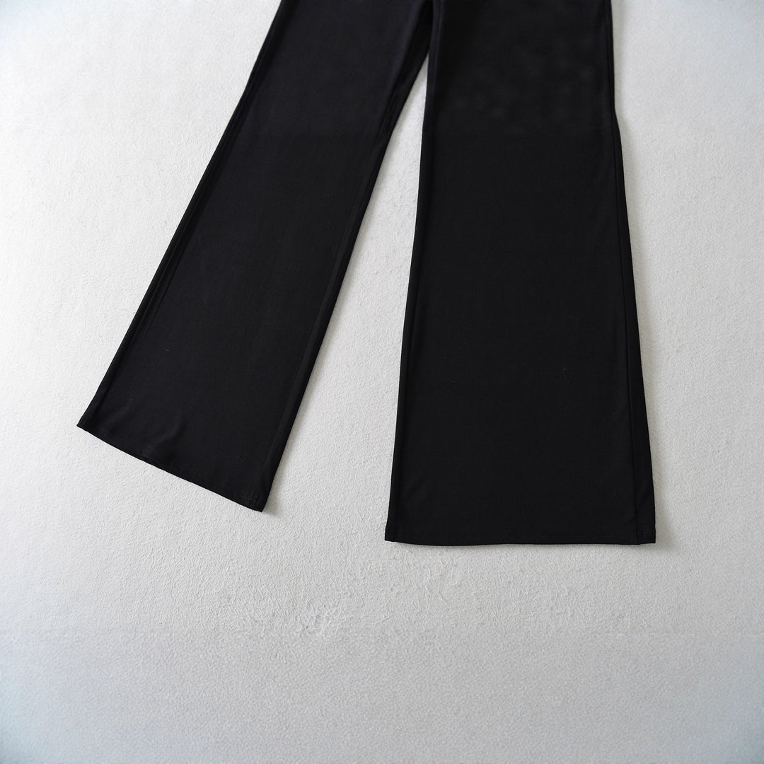 Damen weite Yoga-Hosen mit hohem Bund Drune