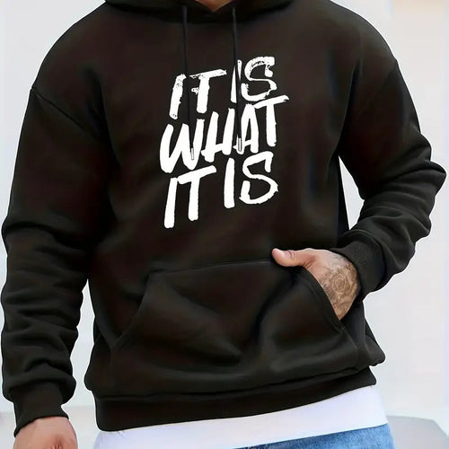 Damen Kapuzenpullover mit modernem Schriftzug und bequemer Passform Drune