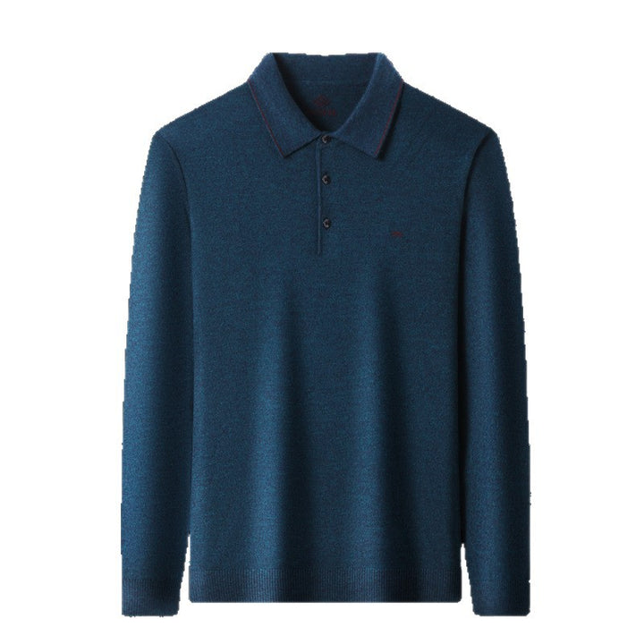 Herren Pullover mit poloartigem Kragen und modernen Akzenten Drune