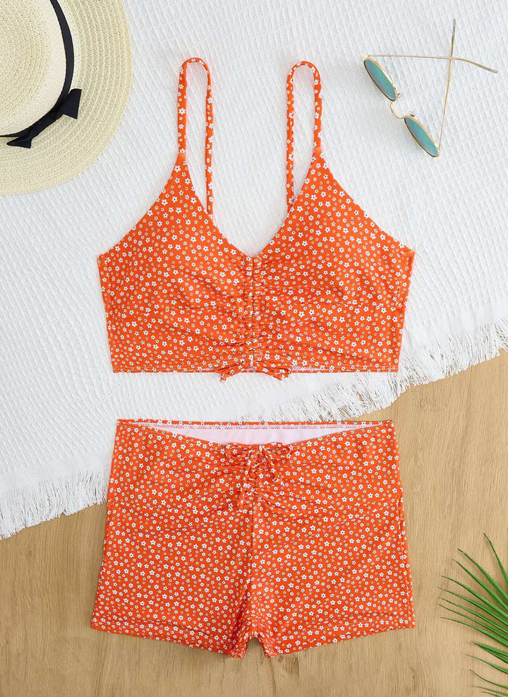 Damen Sportliches Bikini-Set mit verstellbaren Trägern Drune