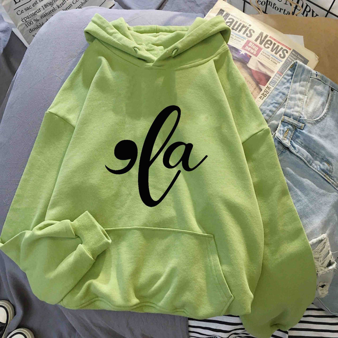 Damen Kapuzenpullover mit kreativem Grafikdesign Drune