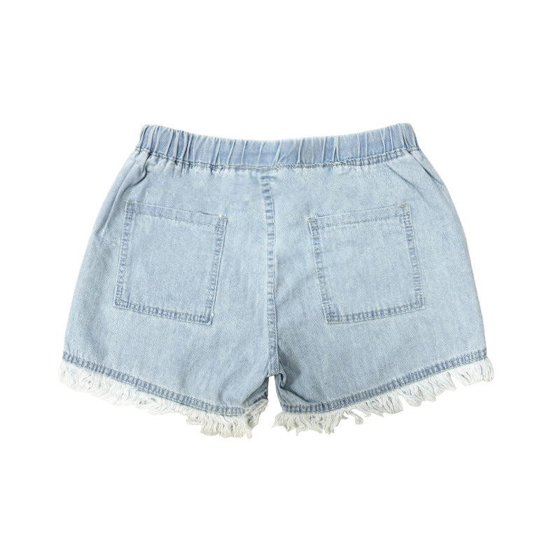 Damen Denim-Shorts mit kreativen Taschen Drune
