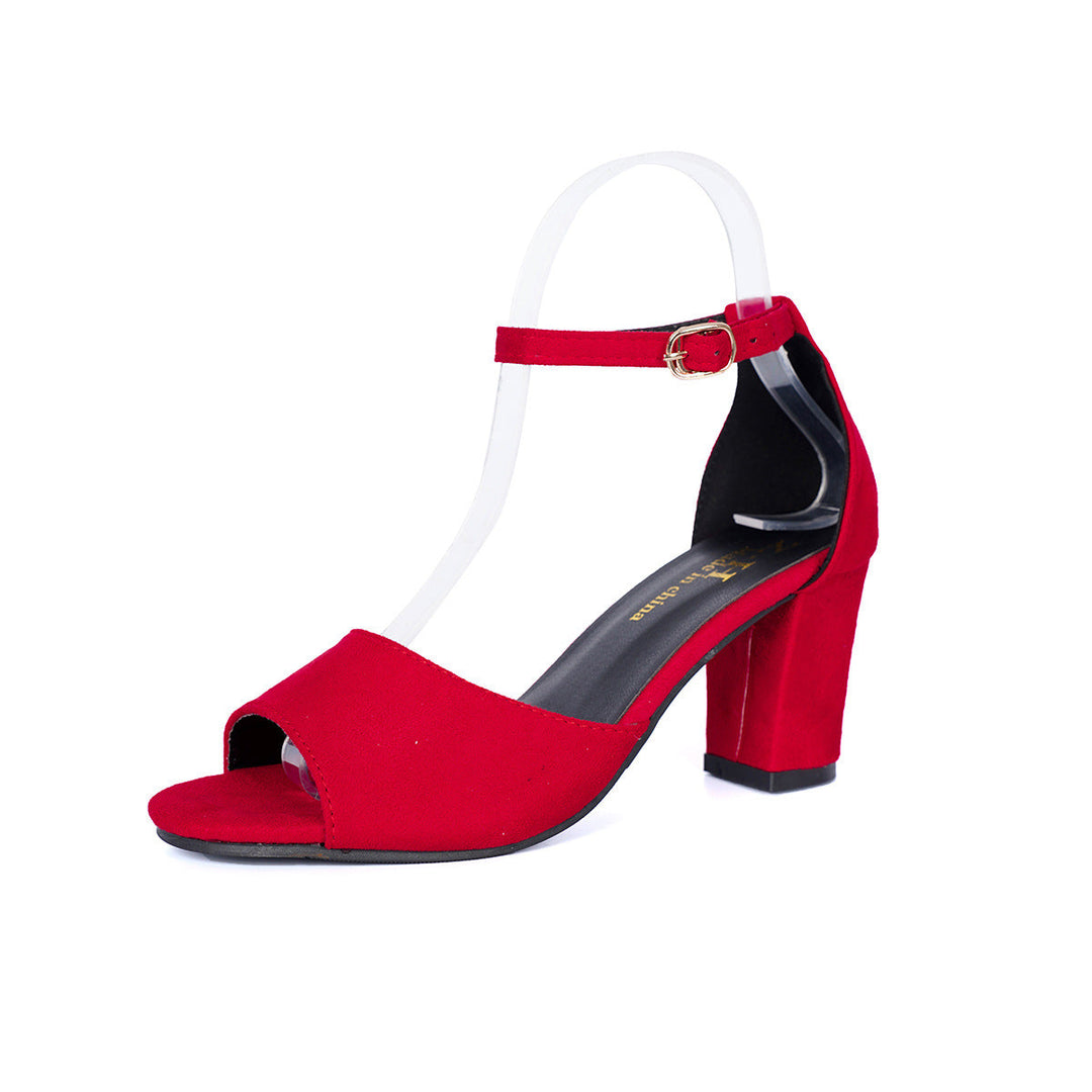 Damen Offene Sandalen mit modischem Blockabsatz und verstellbarem Riemchen Drune