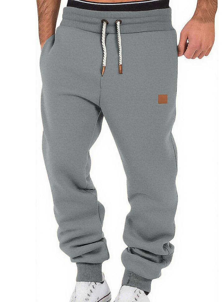 Herren nan komfortable Jogginghose aus hochwertiger Baumwollmischung mit elastischem Bund Kordelzug und Bündchen Drune