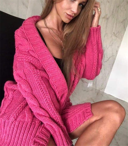 Damen Grobstrickpullover mit offener Schulter und strukturiertem Zopfdesign Drune