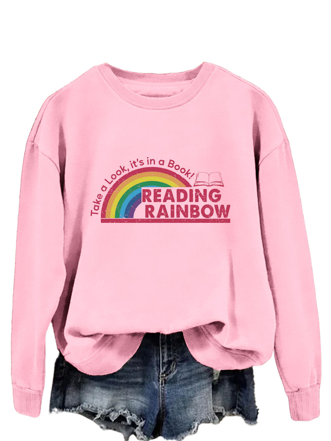 Damen lässiger Sweatshirt mit einzigartigem Druck Drune