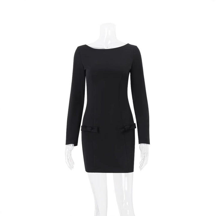 Damen Mini-Kleid mit geschmackvollen Taschen und eleganter Silhouette Drune