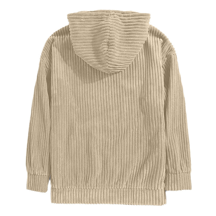 Damen Grob gestrickter Hoodie Drune
