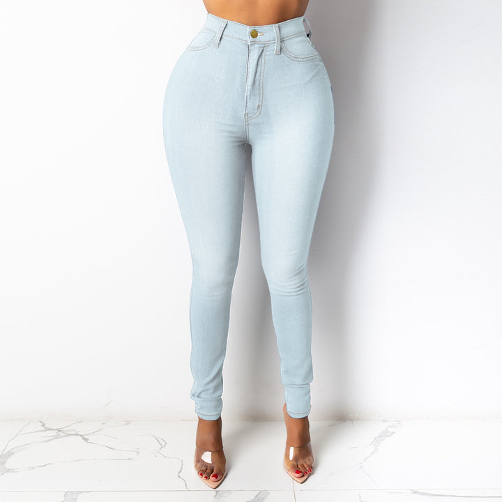 Damen High-Waist Skinny Jeans mit figurformendem Design Drune