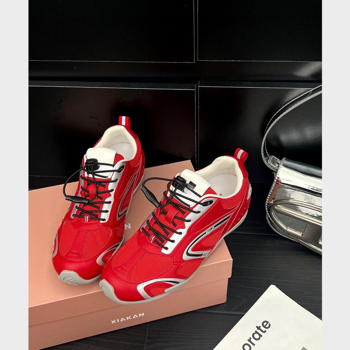Damen Sportliche Hochleistungs-Sneakers mit atmungsaktiver Mesh-Konstruktion und rutschfester Sohle Drune