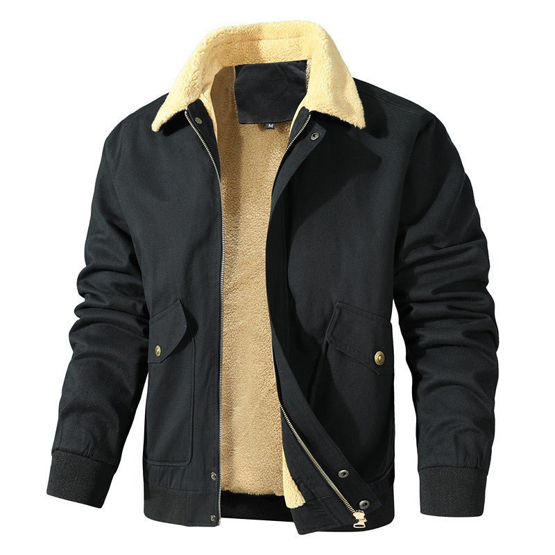 Herren modische Jacke mit luxuriösem Fleecefutter Drune
