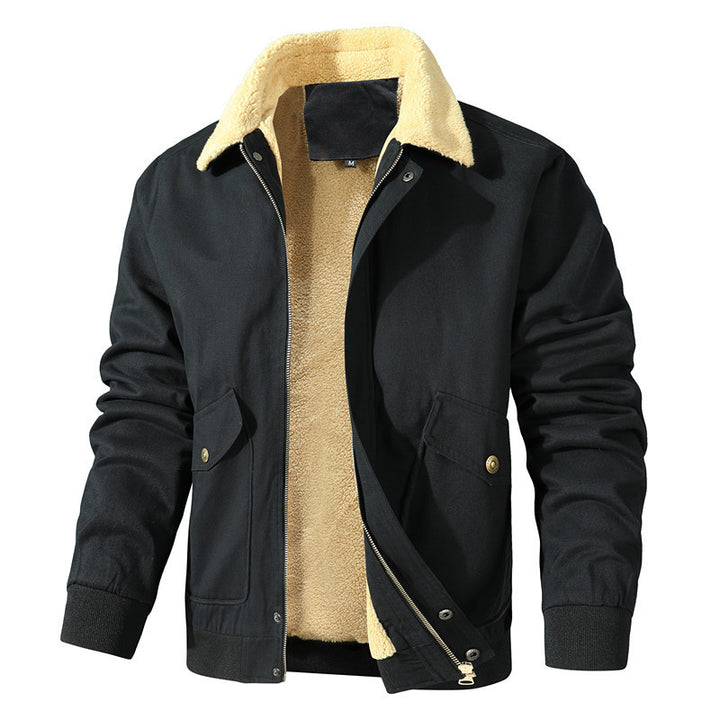 Herren modische Jacke mit luxuriösem Fleecefutter Drune