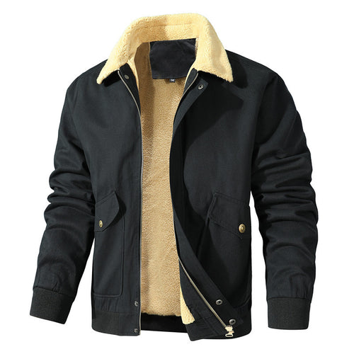 Herren modische Jacke mit luxuriösem Fleecefutter Drune