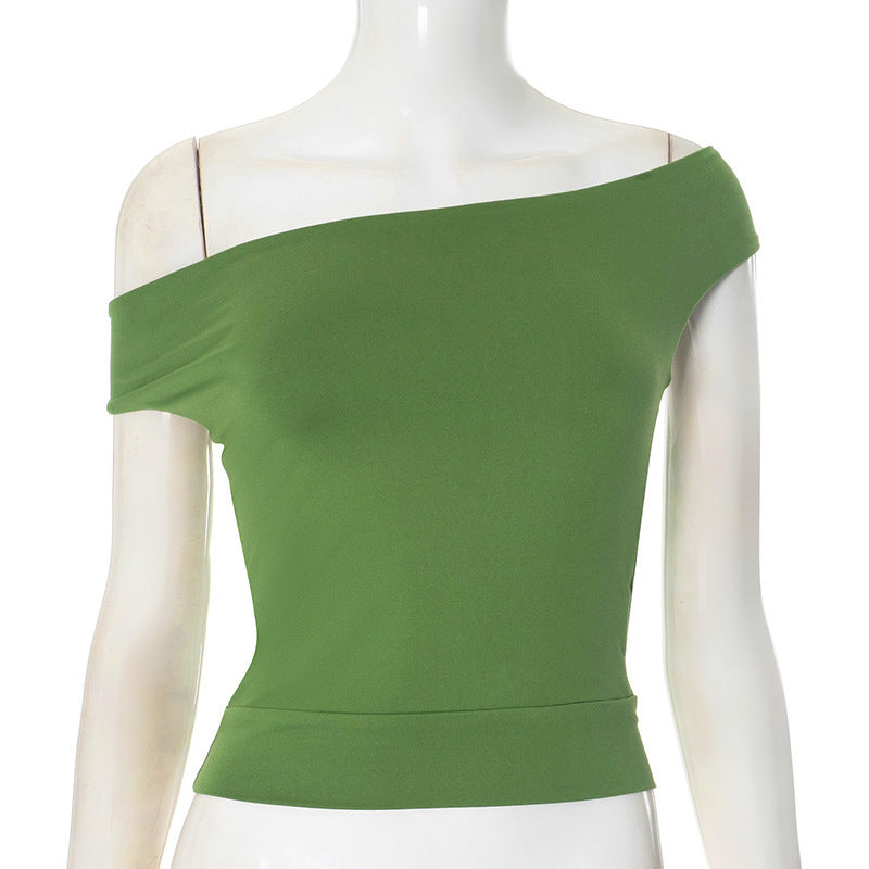 Damen trendiges Neckholder-Top mit elegantem V-Ausschnitt und figurschmeichelndem Schnitt Drune