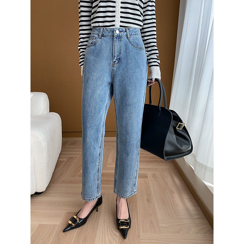 Damen Vintage High-Waist Jeans mit lässiger Passform Drune