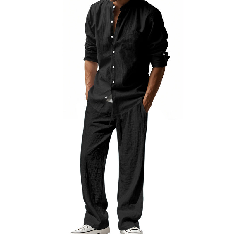 Herren lässiges Oberteil und lockere Hose Set Drune
