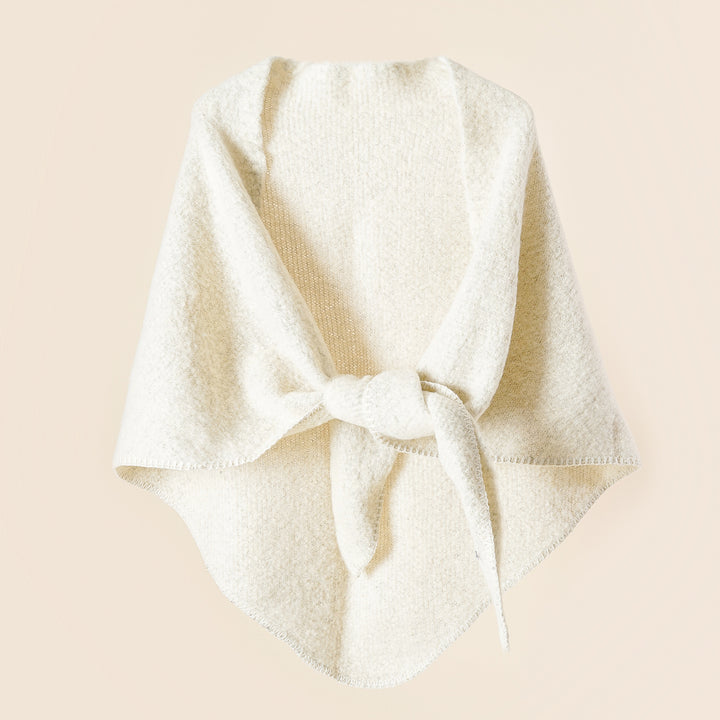 Damen Kuscheliger Wickelponcho mit modernen Fransen und elegantem Design Drune