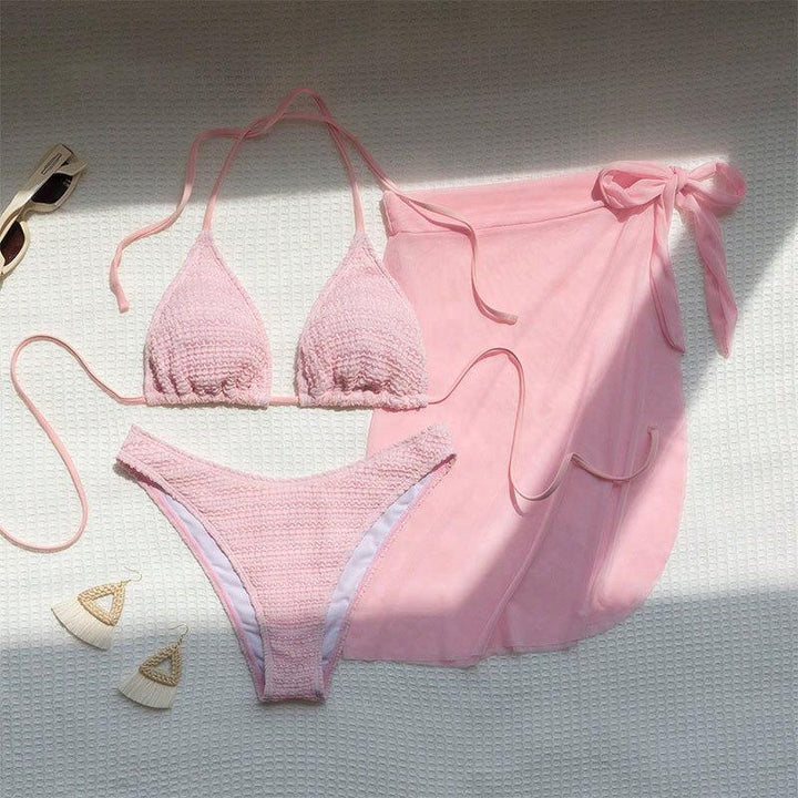 Damen wunderbares Bikini-Set mit elegantem Wickelrock Drune