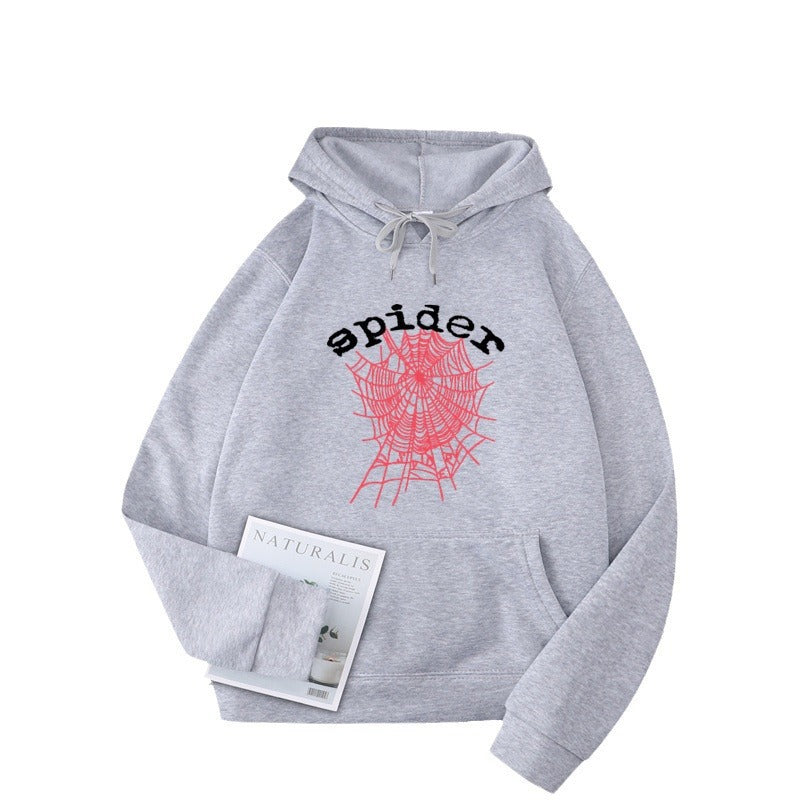 Damen Kapuzensweater mit kreativem Spinnenmotiv Drune