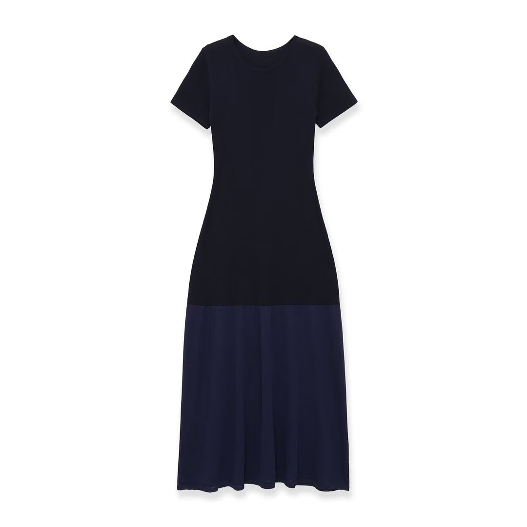 Damen Maxi-Kleid mit elegantem Schnitt und fließendem Rock Drune