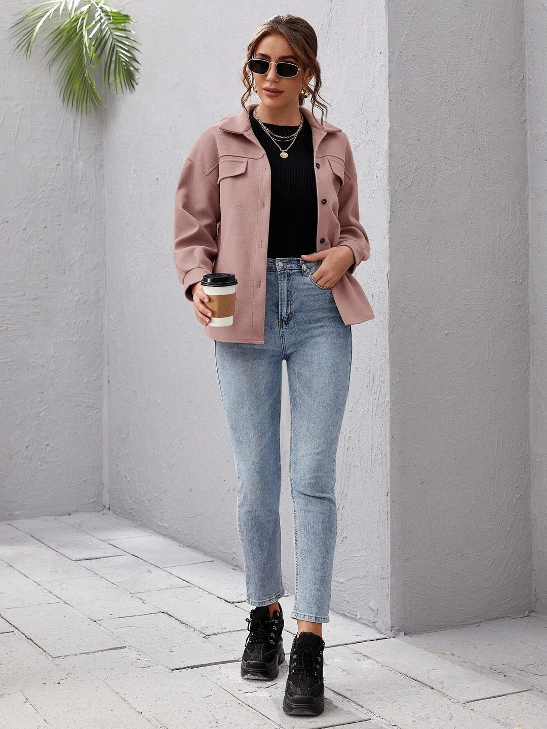 Drune | Wollmischjacke - Leicht & Warm - Weicher Wollmischstoff - Alltäglicher Herbststil