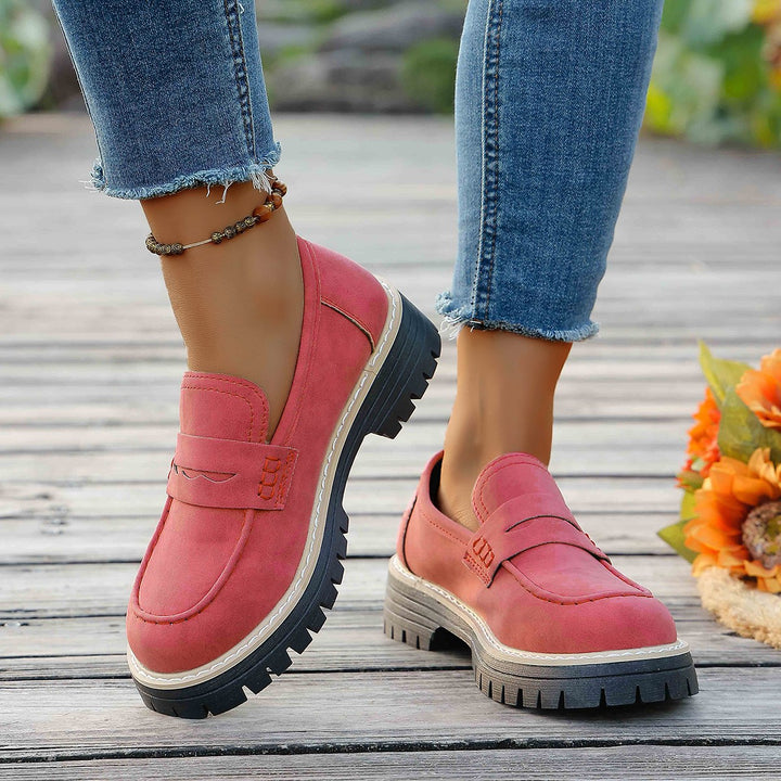 Herren nan robuste Penny-Loafer mit markanter Profilsohle, handwerklicher Ziernaht und gepolstertem Komfortfußbett Drune