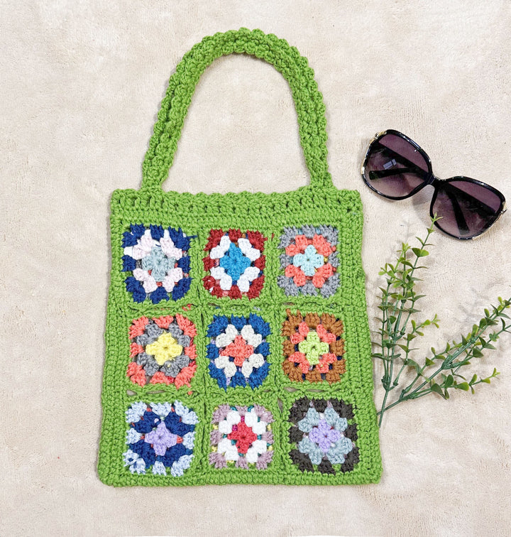 Damen Handgefertigte Häkel-Tasche Drune