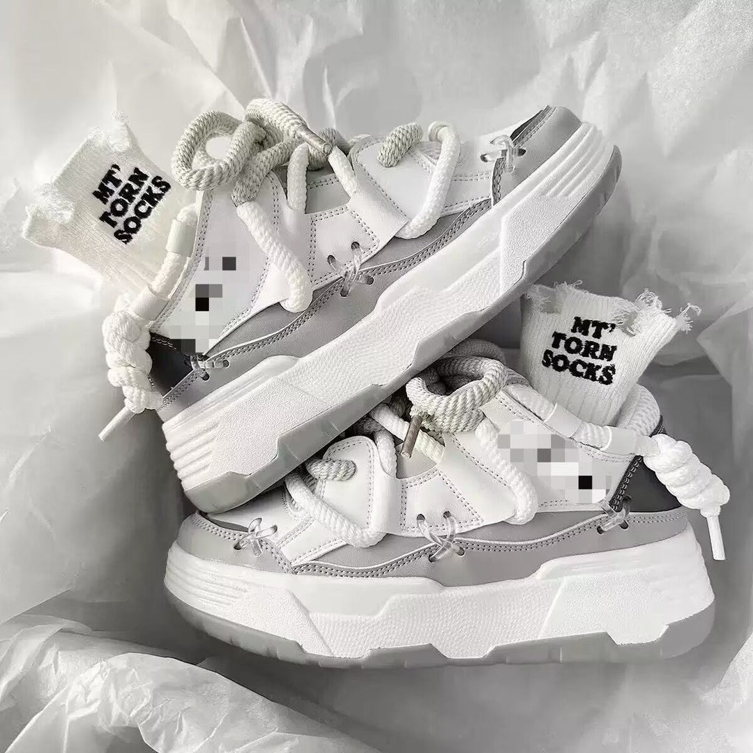 Damen Sportliche Sneakers mit innovativen Akzenten und rutschfester Sohle Drune