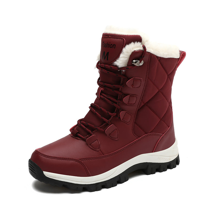 Damen Isolierte Winterstiefel mit rutschfester Sohle und kuscheligem Innenfutter Drune