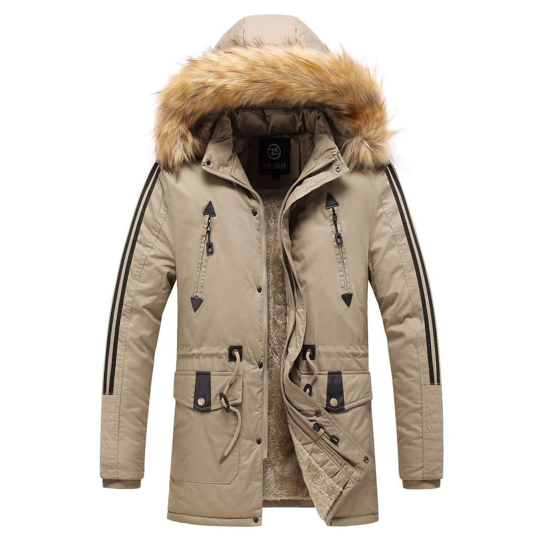 Herren Winterparka mit abnehmbarem Kunstfellkragen Drune