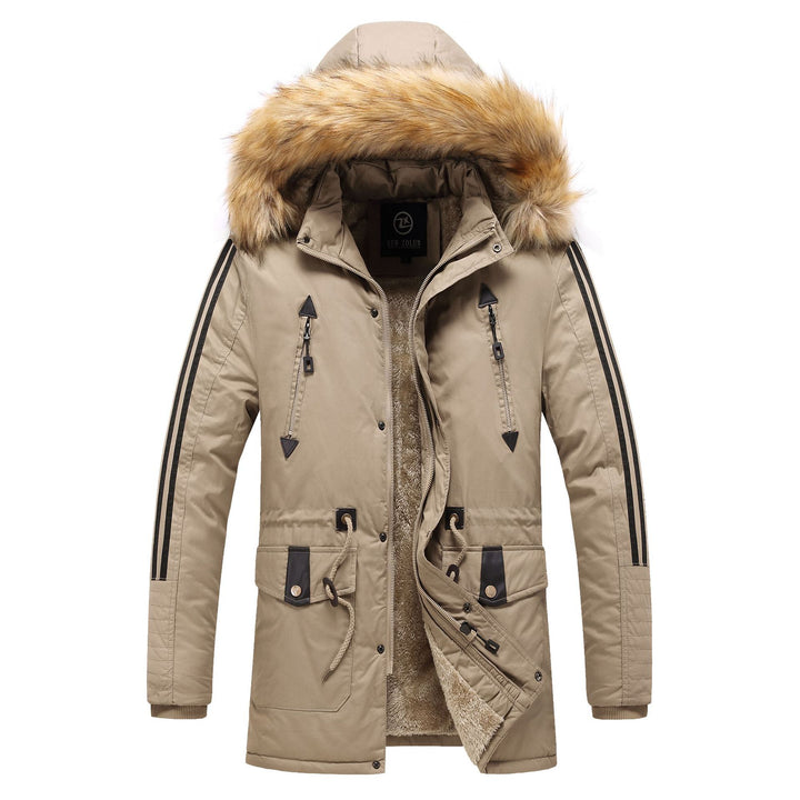 Herren Winterparka mit abnehmbarem Kunstfellkragen Drune