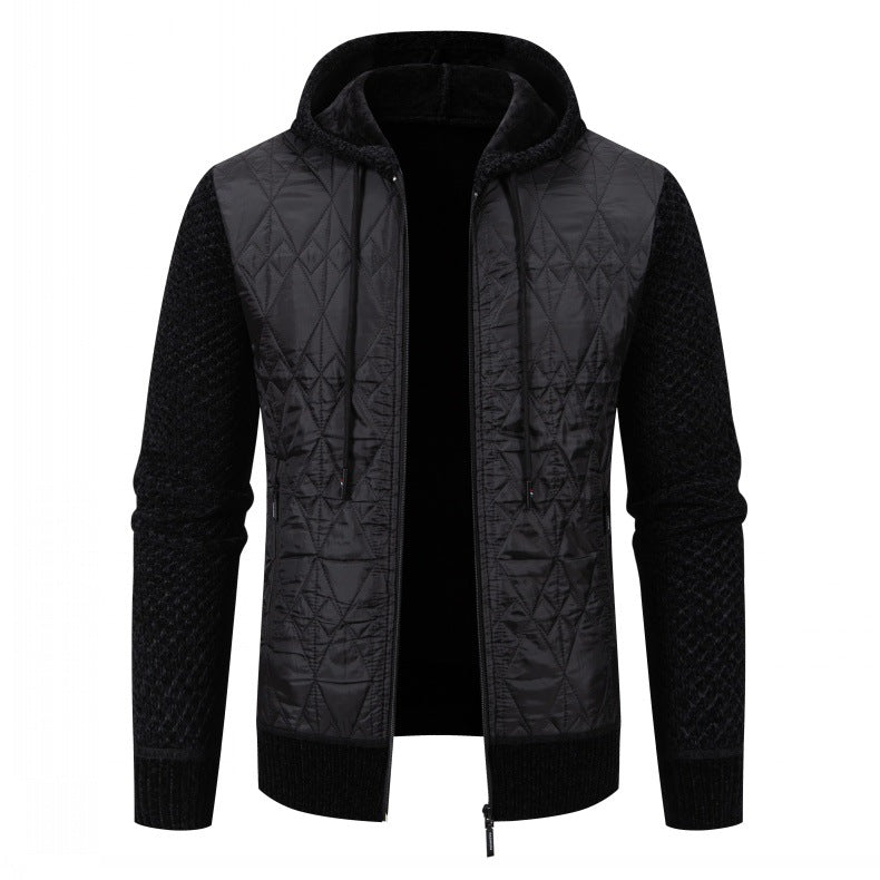 Herren gesteppte Übergangsjacke mit hohem Kragen und modernem Design Drune