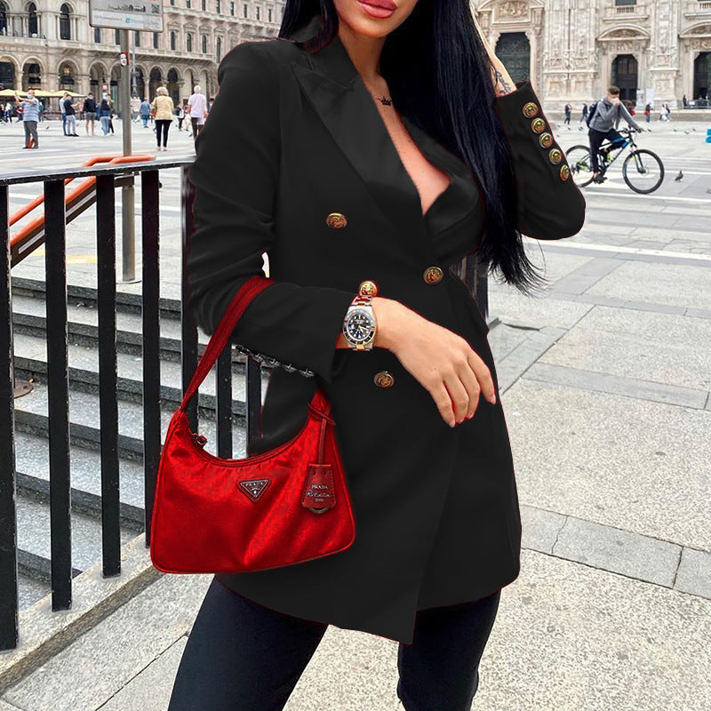 Damen Blazer mit doppelter Knopfleiste und eleganten Details Drune
